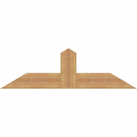 Ekena Millwork Portland Smooth Timber Gable Bracket, Western Red Cedar, 48"W x 14"H x 1 1/2"D x 5 1/2"F, 7/12 Pitch GBW048X14X0206POR00SWR